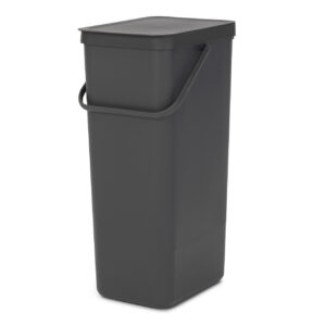 Brabantia Sort & Go Recycle Bin, 40L, Grey