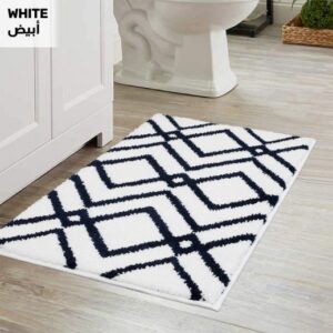 Cannon Zigzag Bathmat 50×80 White