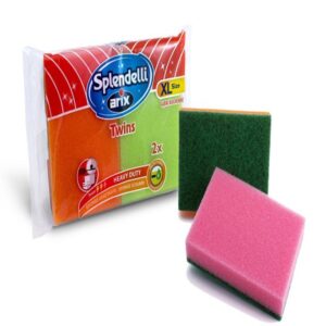 ARIX SPLENDELLI Synthetic Sponge Scrourer 2 Pcs