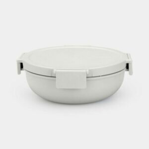 Brabantia Make & Take Plastic Salad Bowl 1.3 Ltr – Light Grey