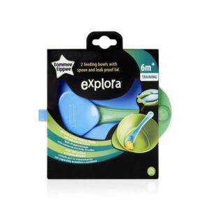 Tommee Tippee Explora Easy Scoop Feeding Bowl with Lid 2 pcs