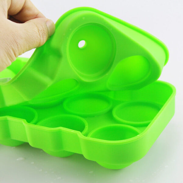 Mr. Chef 8 Hole Round Ice Cube Mould Green - Image 4