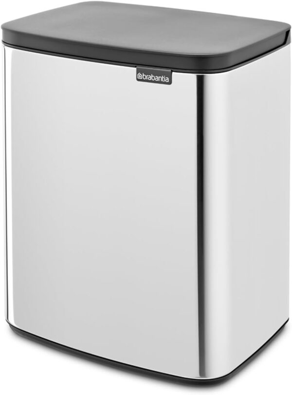 Brabantia Bo Waste Bin 12 Ltr – Brilliant Steel - Image 2