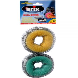 ARIX SPLENDELLI Rub&Shine Metal Synthetic Sponge 2 pcs