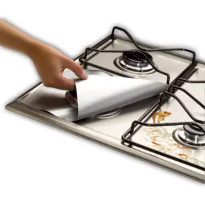 Mr. Chef Stove Protector Double Openings Silver