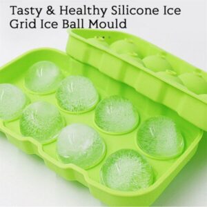 Mr. Chef 8 Hole Round Ice Cube Mould Green