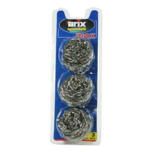 ARIX SPLENDELLI Inox stainless steel wire sponge 3 Pcs