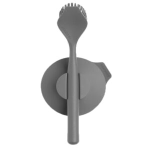 Brabantia Dish Brush w’ Suction Cup Holder – Dark Grey