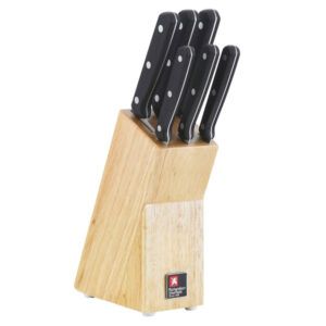 Amefa Richardson Sheffield Cucina 6 pcs Knives Set in Wooden Block