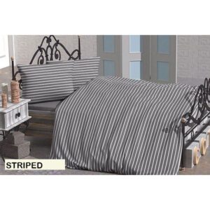 Artex King Turkish Cotton Duvet Cover 6 pcs -Striped
