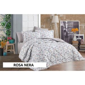 Artex King Printed Turkish Cotton Bedspread 3 pcs -ROSA NERA