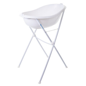Bebeconfort Standing Bath Tub + Stand with Drain – White