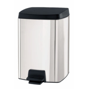 Brabantia Rectangular Pedal Bin 10 L Brilliant Steel