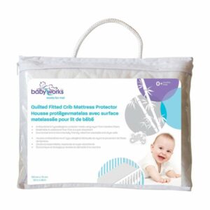 Baby Works Quilted and Fitted Bamboo Crib Mattress Protector