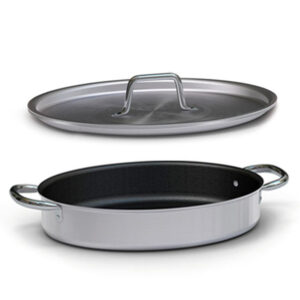 Ballarini Professional Non Stick Oval Casserole with Lid 36x27cm