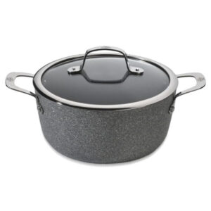 Ballarini Salina Granite Casserole with 2 Handles and Lid 24cm