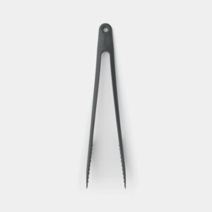 Brabantia TASTY+ – Granite Grey Kitchen Tongs plus Tweezers