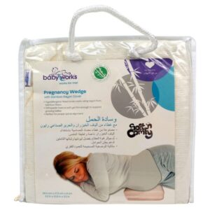Baby Works Pregnancy Wedge Side Pillow with Bamboo Cover