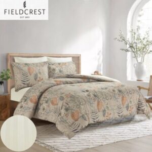 FIELDCREST (K) CTN PRTD FACE WTH STRP REV COMF 6PC