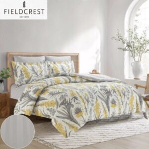 FIELDCREST (K) CTN PRTD FACE WTH STRP REV COMF 6PC