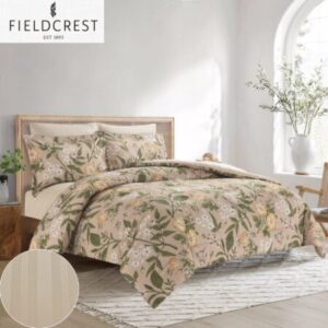 FIELDCREST (K) CTN PRTD FACE WTH STRP REV COMF 6PC (Copy)