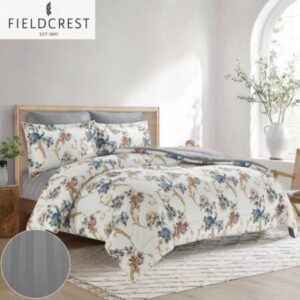FIELDCREST (K) CTN PRTD FACE WTH STRP REV COMF 6PC