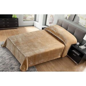 Cannon Plain Rashel Blanket 180×240cm Dark Beige
