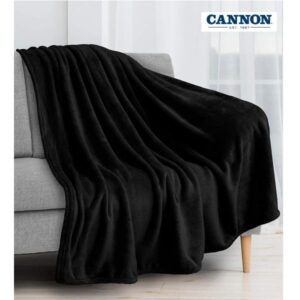 Cannon Plain Cashmere Touch Microfiber Blanket 160×220cm Black