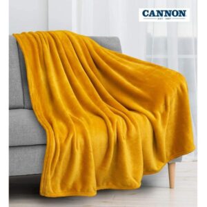 Cannon Plain Cashmere Touch Microfiber Blanket 160×220cm Mustard