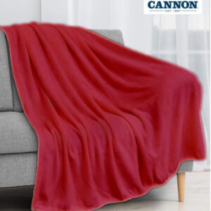 Cannon Plain Cashmere Touch Microfiber Blanket 160×220 Red