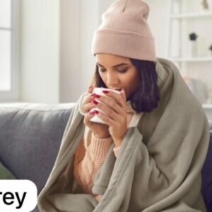 Cannon Plain Cashmere Touch Microfiber Blanket 240×220 LGrey