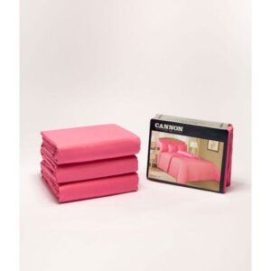 Cannon King Plain Duvet Cover 4 pcs Pink