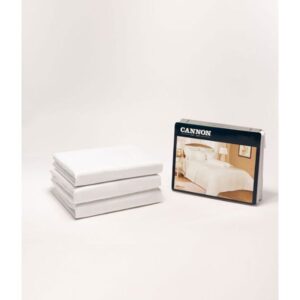 Cannon King Plain Duvet Cover 4 pcs White