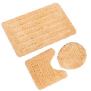 Cannon Plain Bath Mat Set 3 pcs Gold