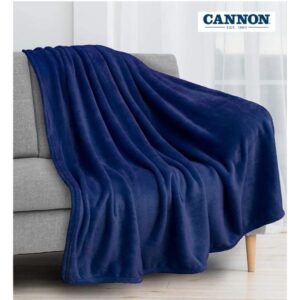 Cannon Plain Cashmere Touch Microfiber Blanket 160×220cm Navy