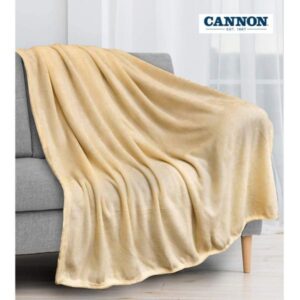 Cannon Plain Cashmere Touch Microfiber Blanket 240×220cm Beige