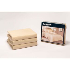 Cannon Single Flat Plain Bed Sheet 2 pcs Beige