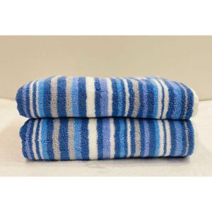Cannon Stripe Line Towel 50X100cm Blue