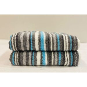 Cannon Stripe Line Towel 50X100cm Grey