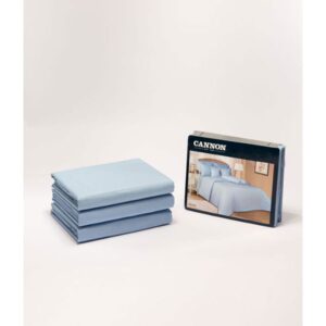 Cannon Twin Plain Duvet Cover 3 pcs Blue