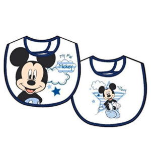 Disney Mickey Polycotton Bibs 2pcs – 21 x 30cm