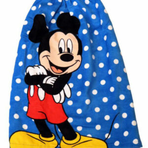 Disney Mickey Mouse Printed Bath Wrapsi Blue 65cm x 67cm