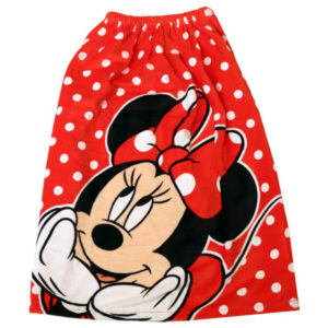 Disney Minnie Bath Wrap Red 65cm x 67cm for Girl