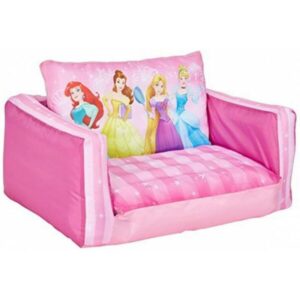 Disney Moose Princess 2 In 1 Kids Inflatable Sofa & Flip Out Lounger