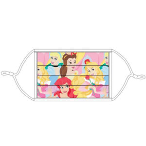 Disney Princess 3 Layers Face Mask Set of 3 pcs Re-usable 2 Size: L (Adult) Free Ear Saver