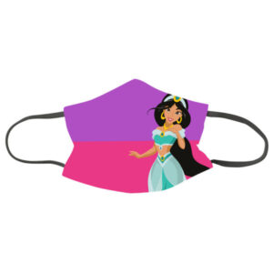Disney Princess Jasmine 3-Layers Face Mask Set of 3 pcs Re-usable 2 Sizes XS (4-6 Yrs) & S (7-12 Yrs)
