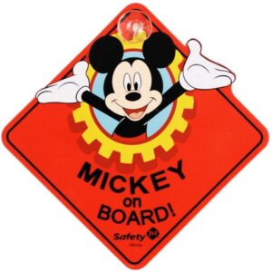 Disney Mickey Mouse Baby On Board Sign
