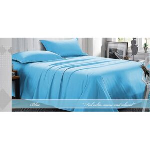 Fashion King Plain Duvet Cover 4 pcs Blue