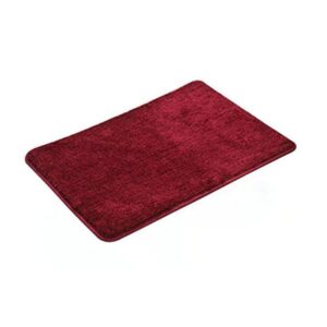 Fashion Plain Bath Mat 50×80 Burgundy