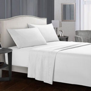 Fashion Twin Plain Duvet Cover 3pc (White)